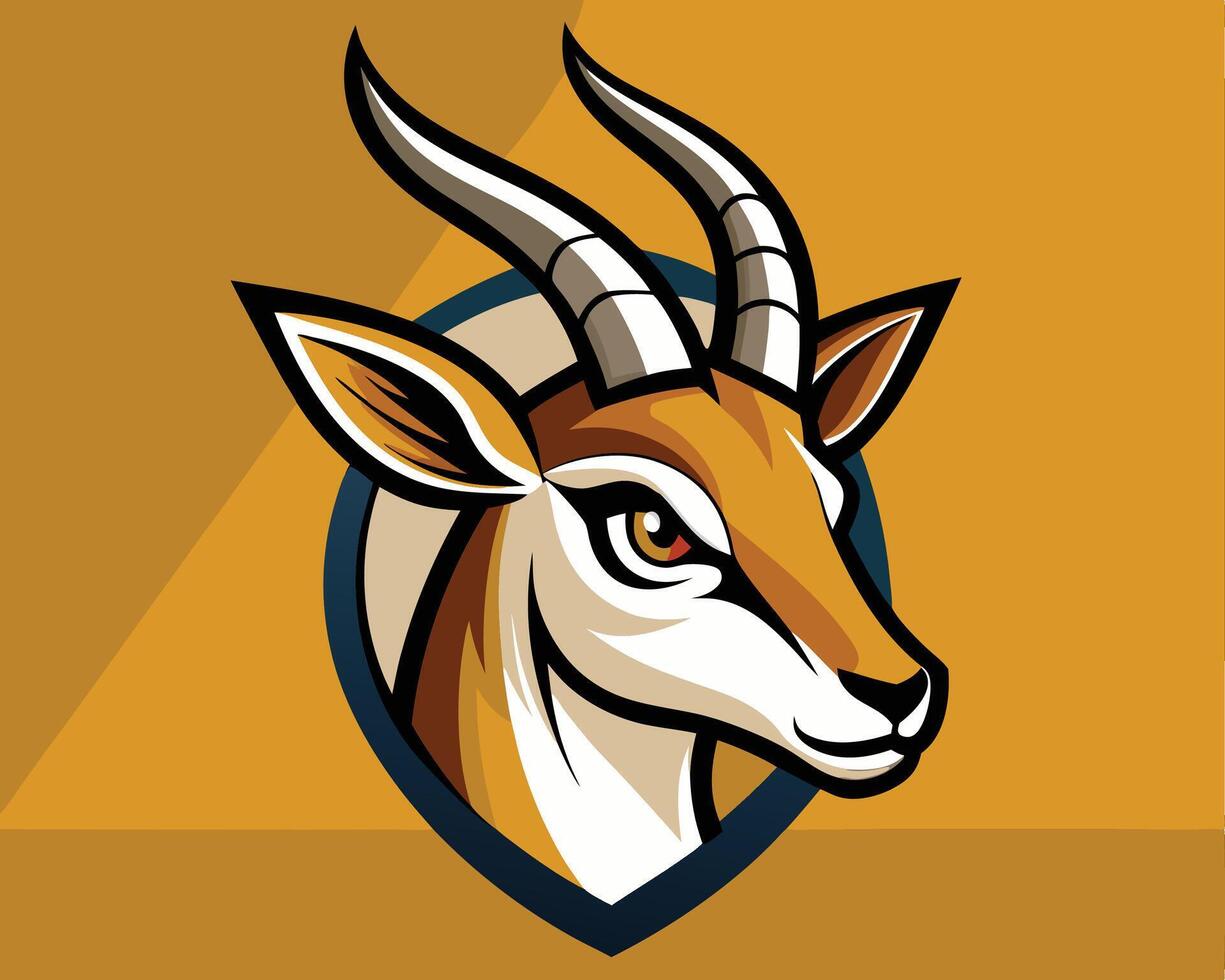 Pronghorn Antelope Mascot Logo vector