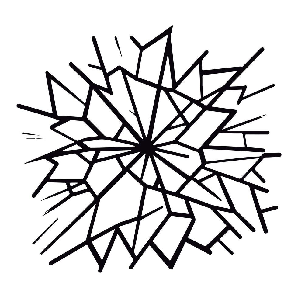 Surface that feels like broken glass. Make the glass appear to be broken or shattered. An isolated image on a white background vector