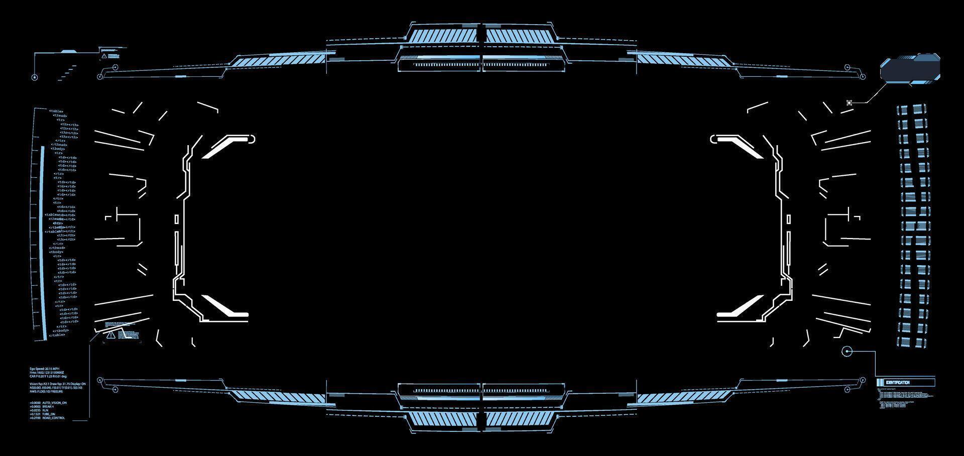 Futuristic digital interface design featuring glowing elements and a dark background for technology applications vector
