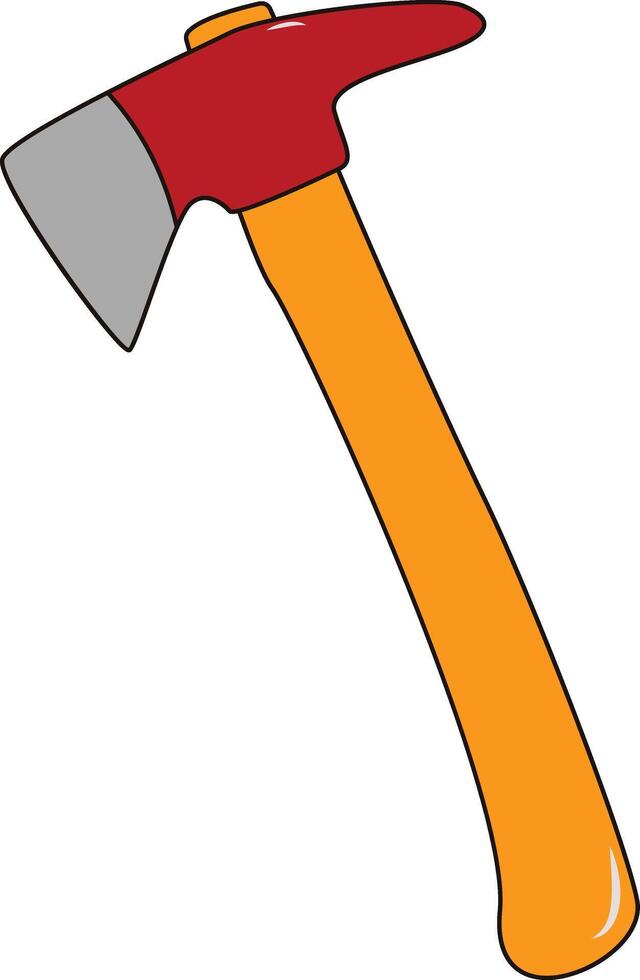 Firefighter Equipment with Cartoon Design Style vector