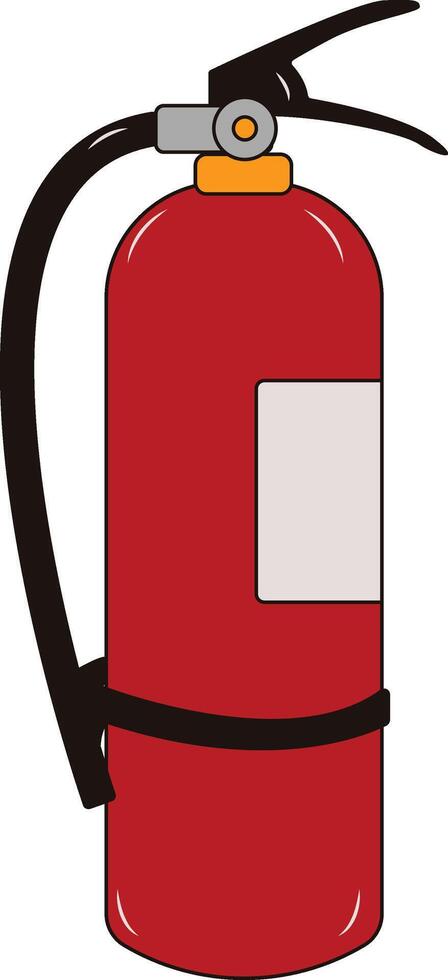 Firefighter Equipment with Cartoon Design. vector