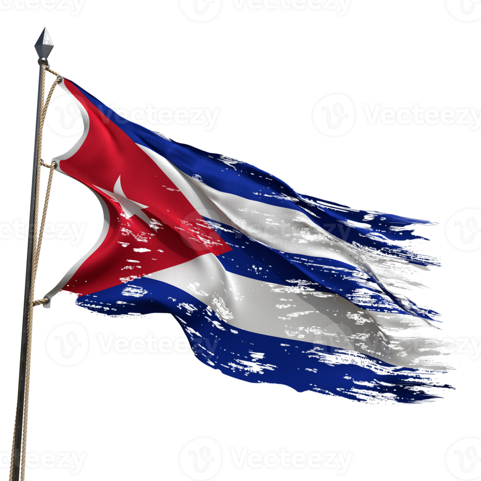 Cuba flag flying png
