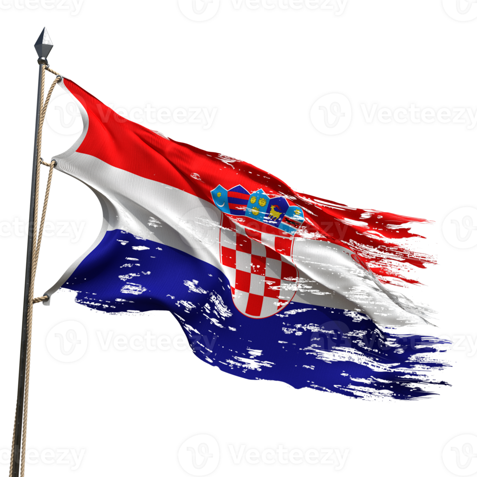 Flag of Croatia flying png
