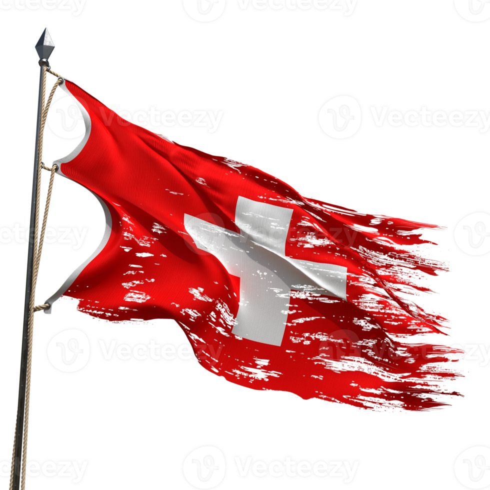 Swiss flag flying png