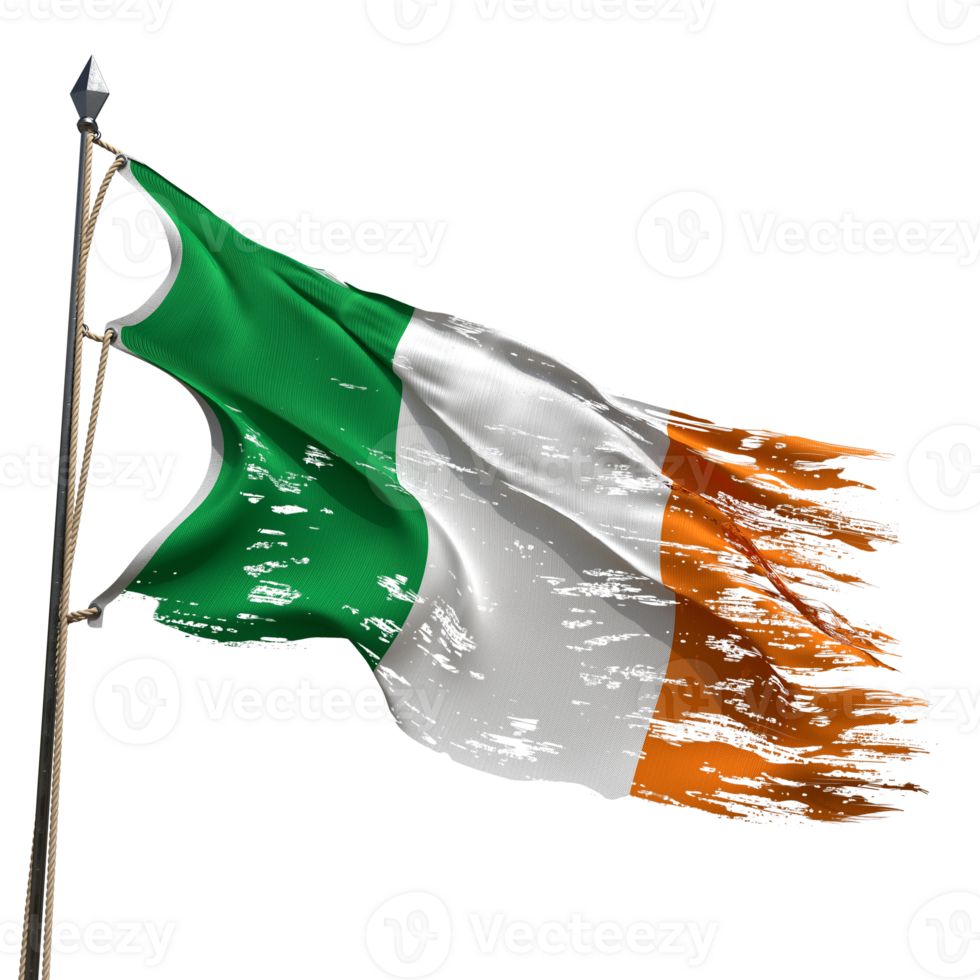 Irish flag waving png