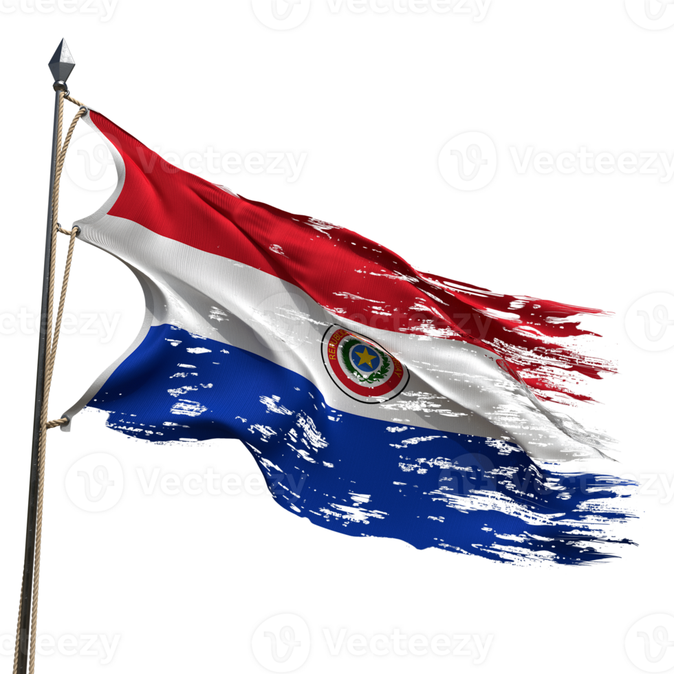 Flag of Paraguay waving png