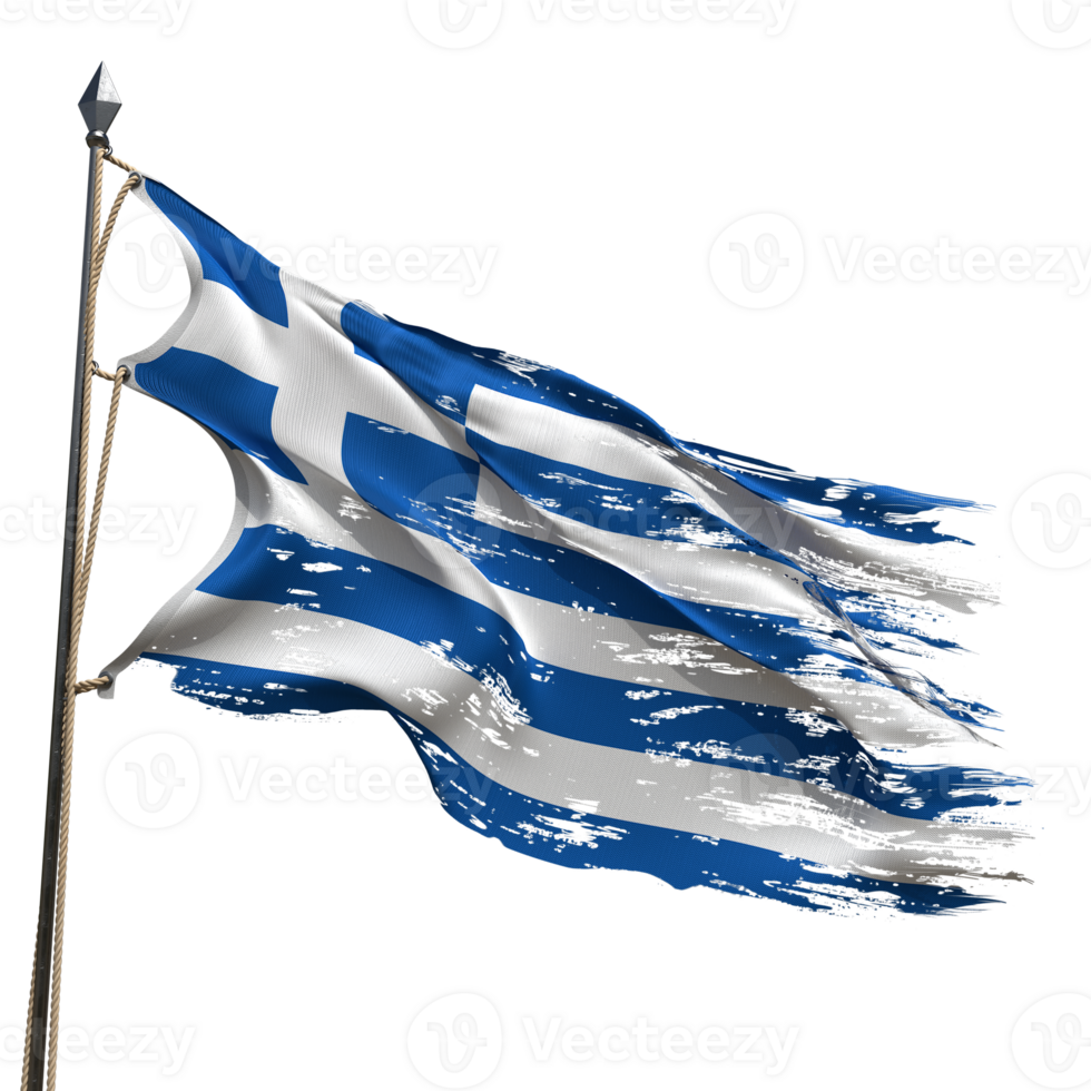 Flag of Greece flying png