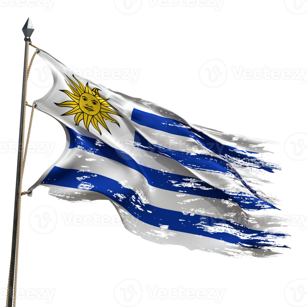 Flag of Uruguay flying png