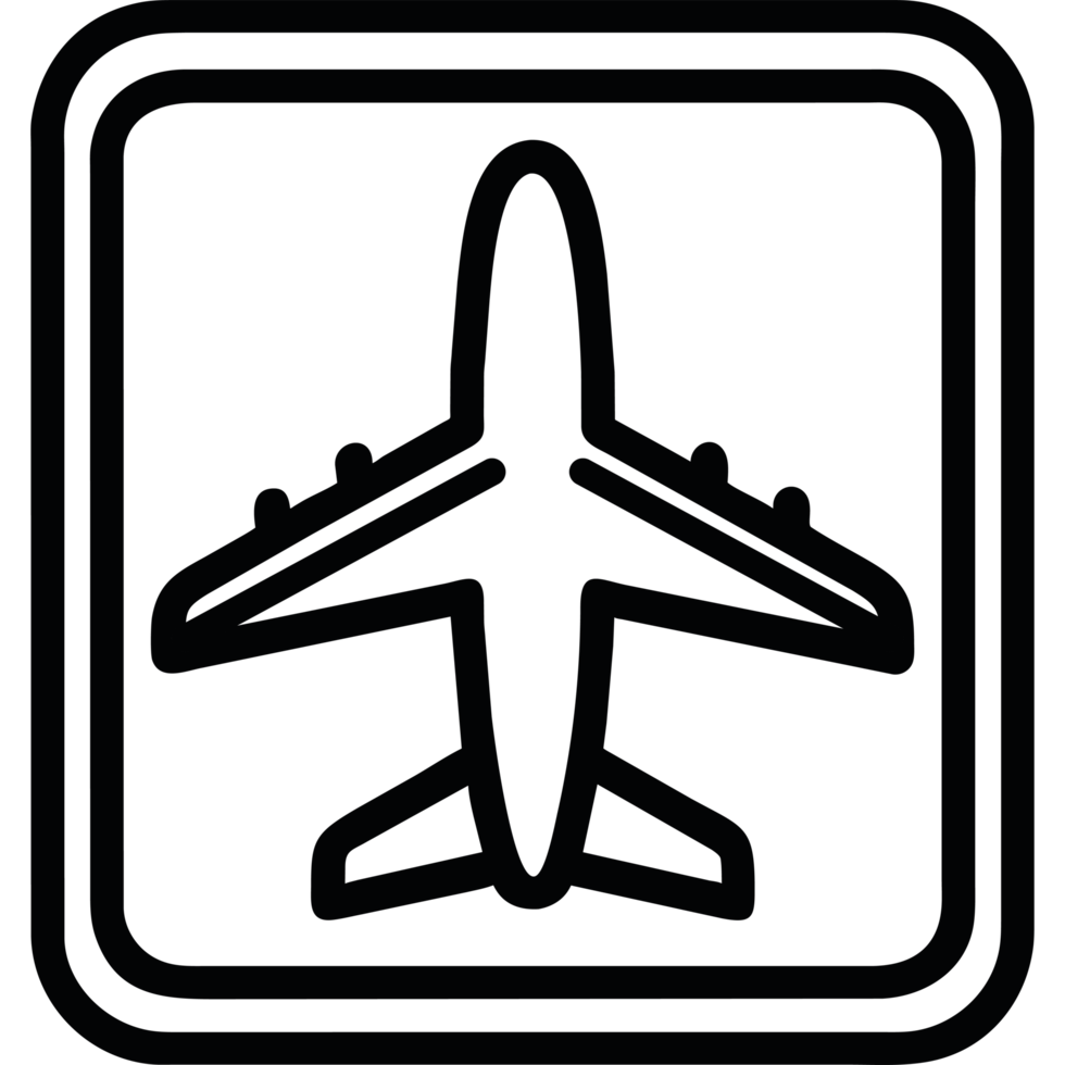 airport icon sign icon isolated png