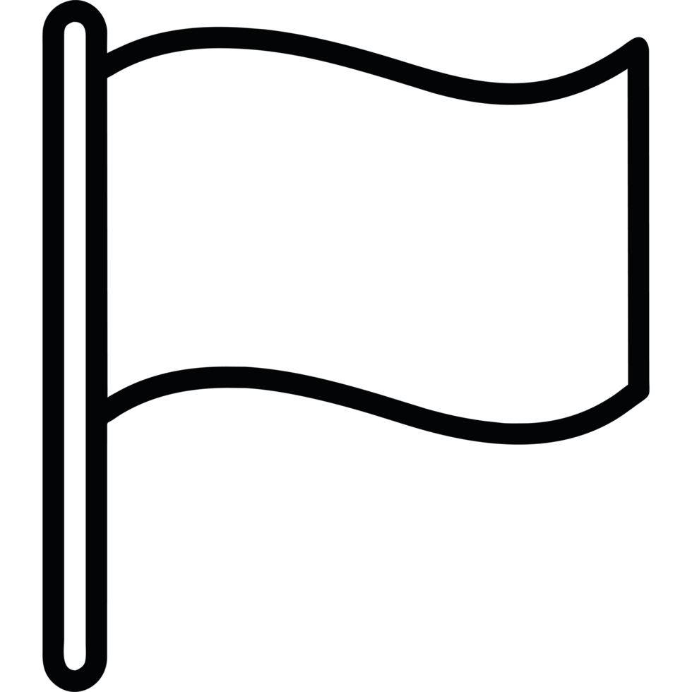blank flag icon isolated png