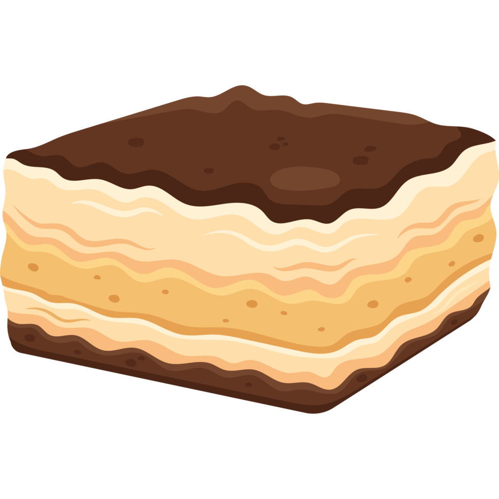 Tiramisu delicious dessert design png