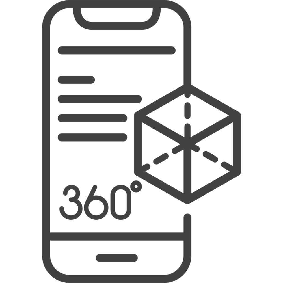 virtual reality smartphone 360 view icon png