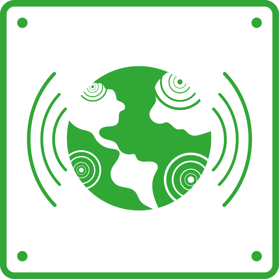 earthquake icon signal illustration isolated png