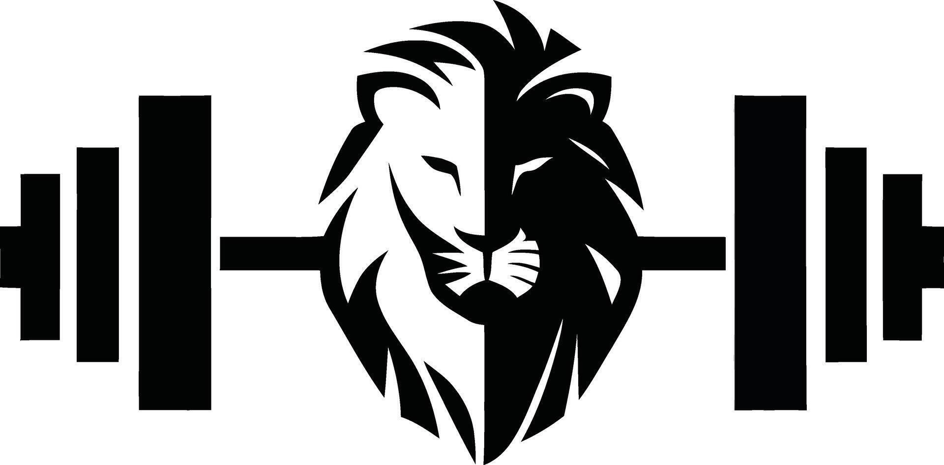 Royal Lion Fitness Gym Logo Design Strength And Power vector