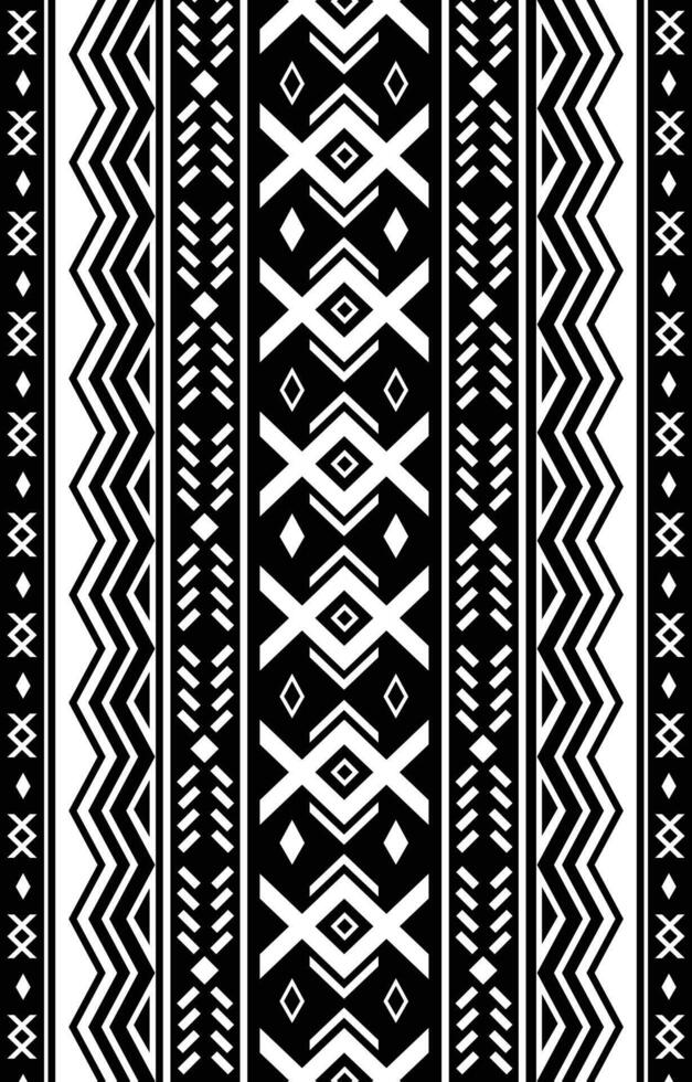 black and white indian native american pattern vector