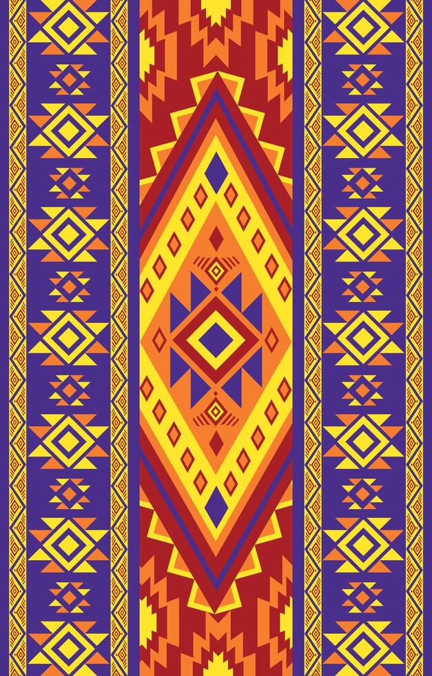 colorful southeast asia ethnic pattern vector