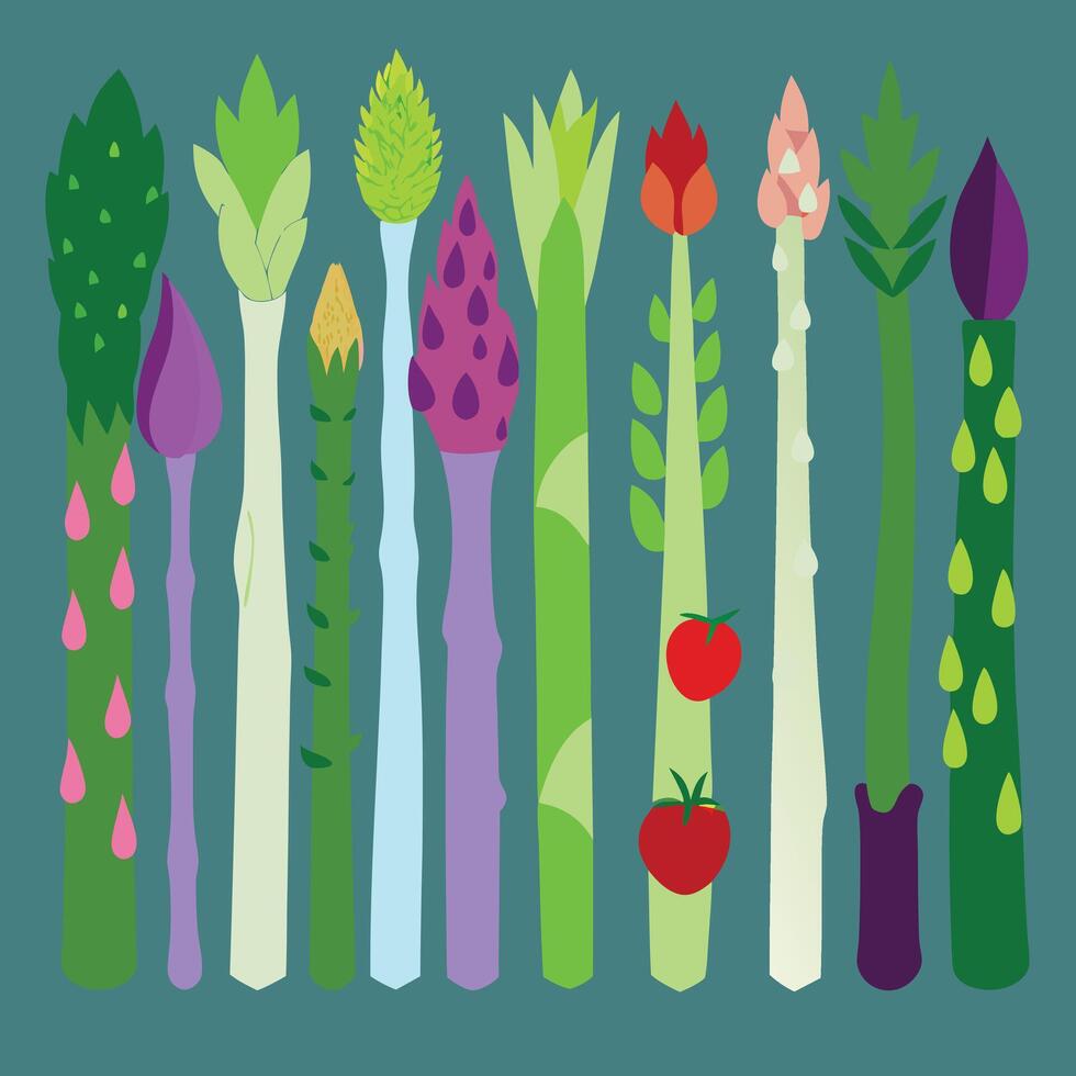 Set of an Fresh vegetable Organic Food design on a white background vector