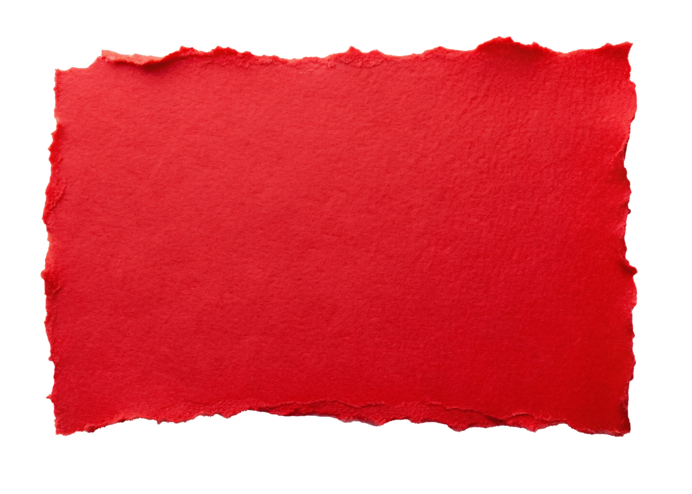 red paper with torn edges for using as text box png
