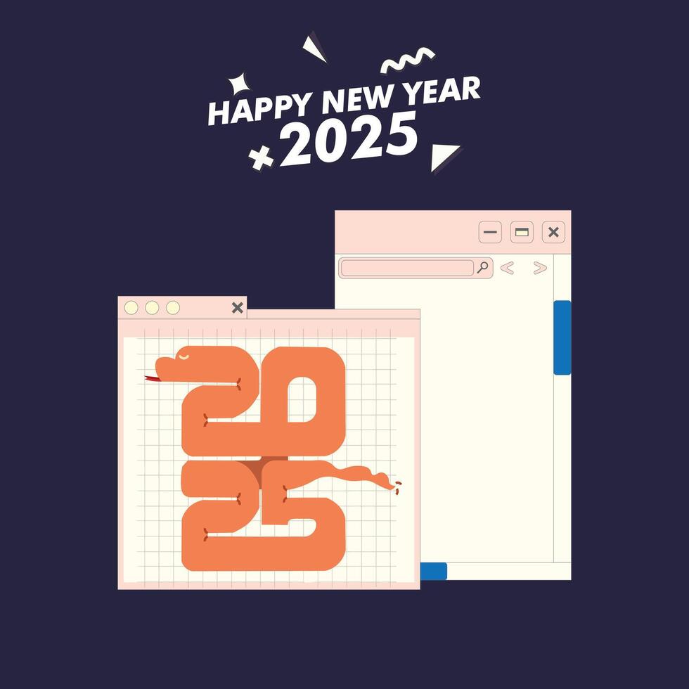 2025 social media post vector