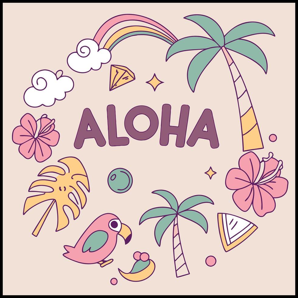 Summer Vibes Pineapple T-Shirt vector
