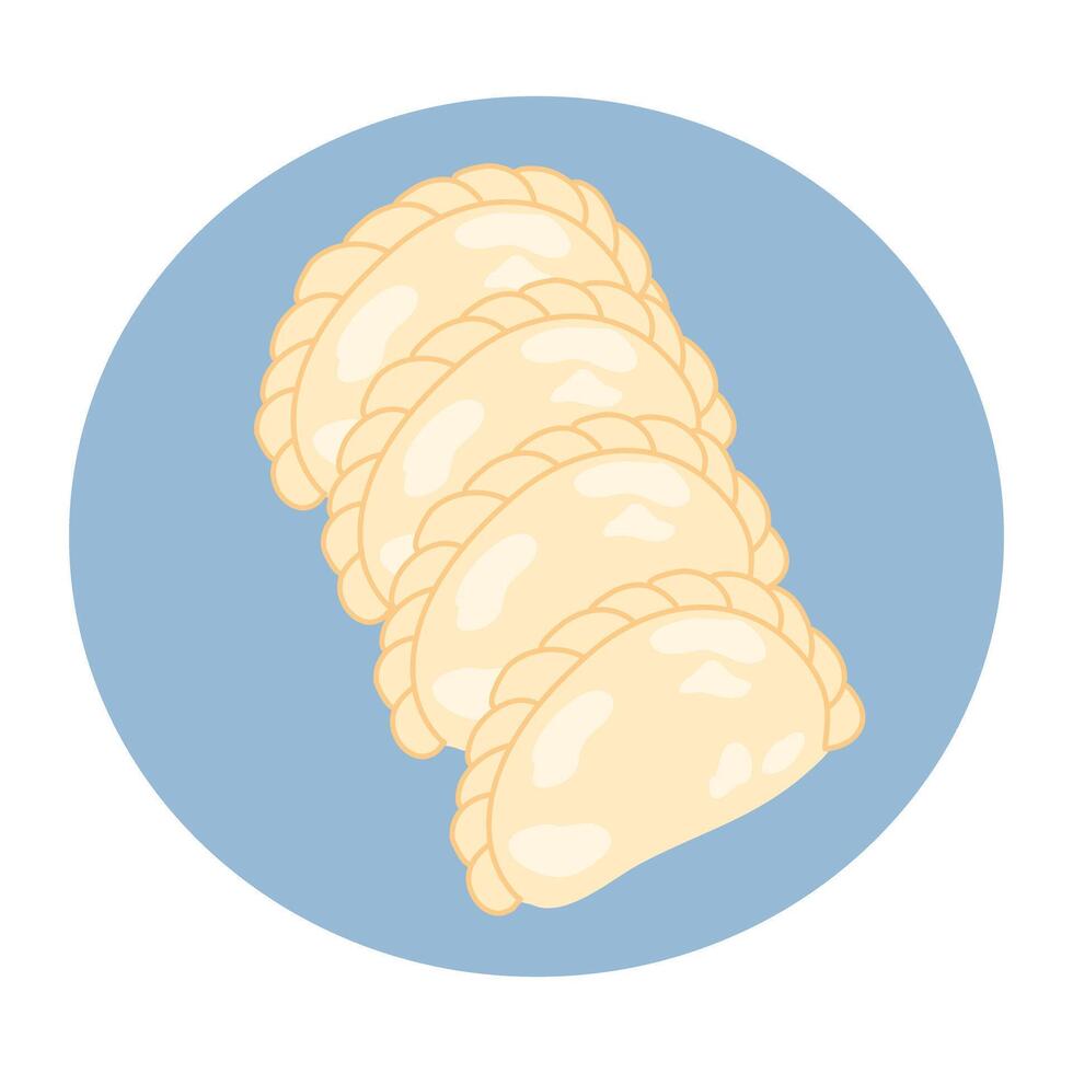 Cireng aci di goreng Indonesia Food Illustration vector