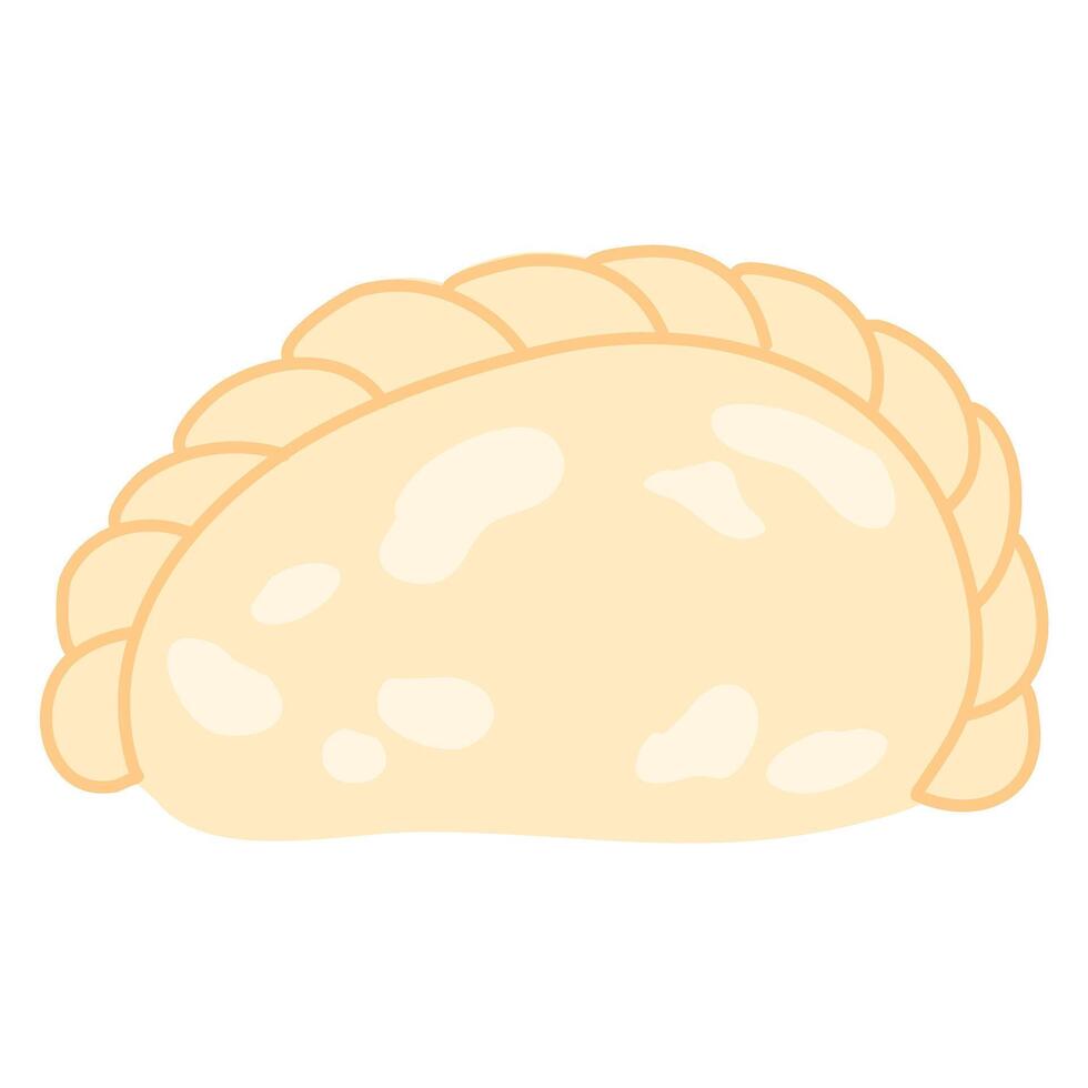 Filipino Style street food Empanada vector