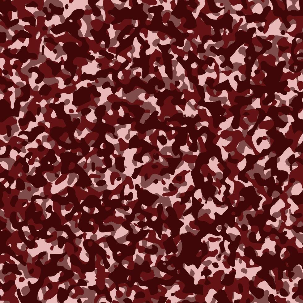 Camouflage texture pattern in dark red colors vector