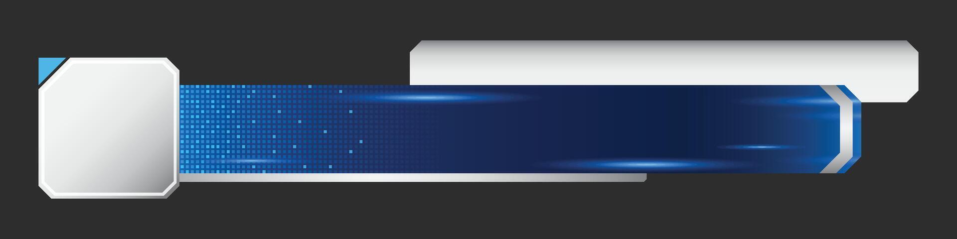 Futuristic design lower third banner, Broadcast news lower third banner template design. Lower third bar template for breaking news. headline title vector
