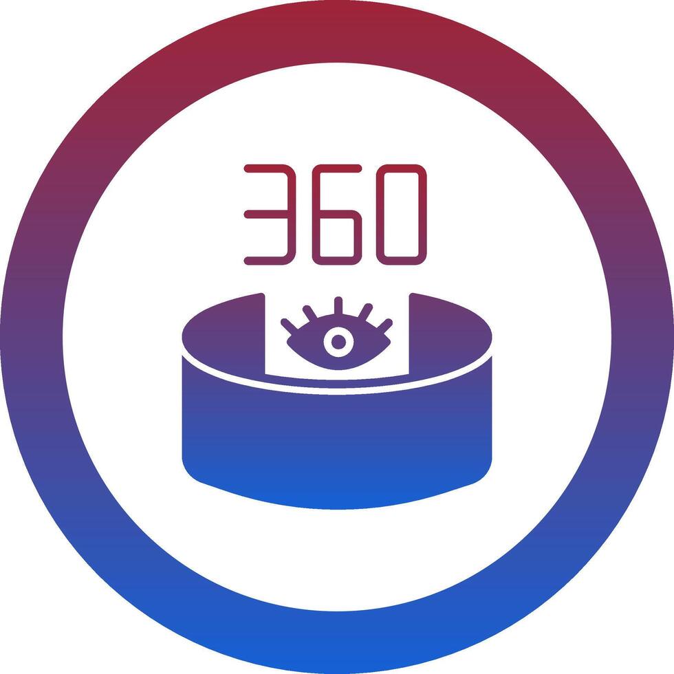 360 View Icon Design vector