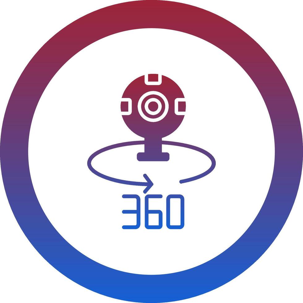 360 Camera Icon Design vector