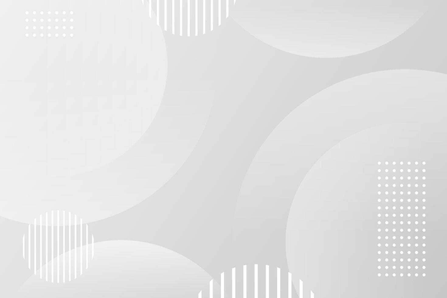 white abstract geometric background with using gradient circles and geometric patterns best use in banners, flyers, web backgrounds, business brochures vector