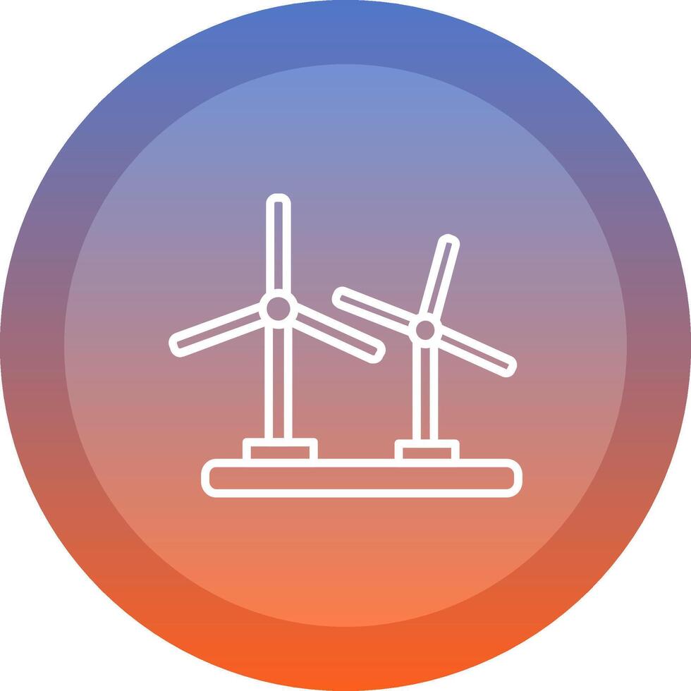 Wind Turbine Icon Design vector