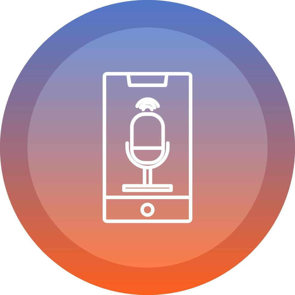 Voice Control Icon Design vector