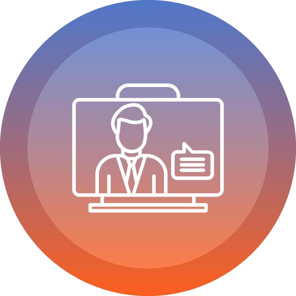 Virtual Assistant Icon Design vector