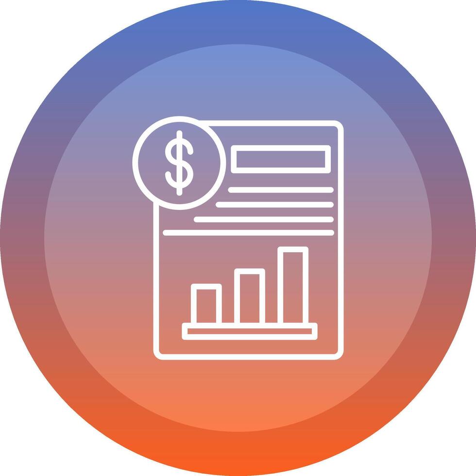 Statement icon. colored outline icon style. vector