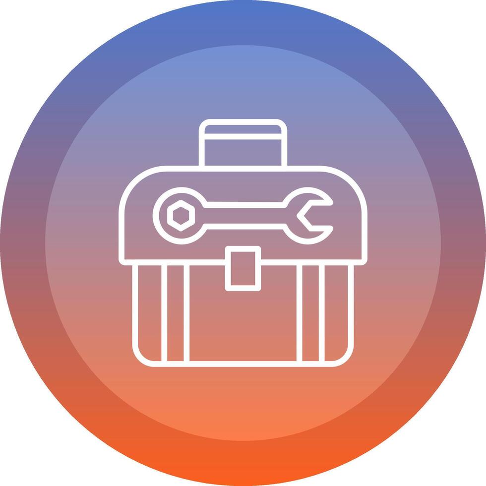 Toolbox icon. colored outline icon style. vector