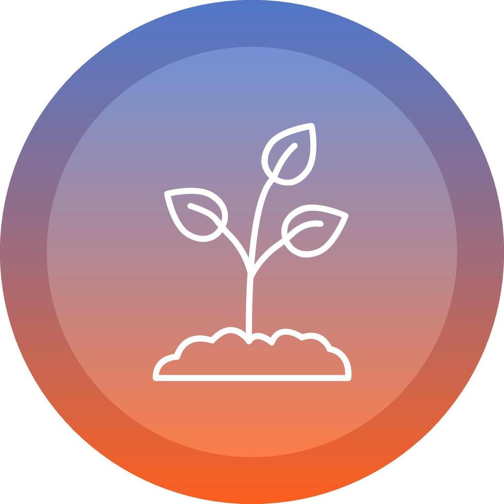 Sprout icon. colored outline icon style. vector
