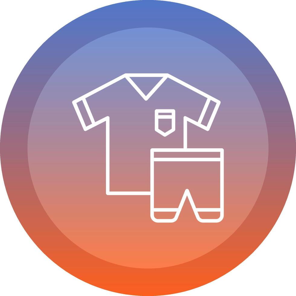 Sportswear icon. colored outline icon style. vector