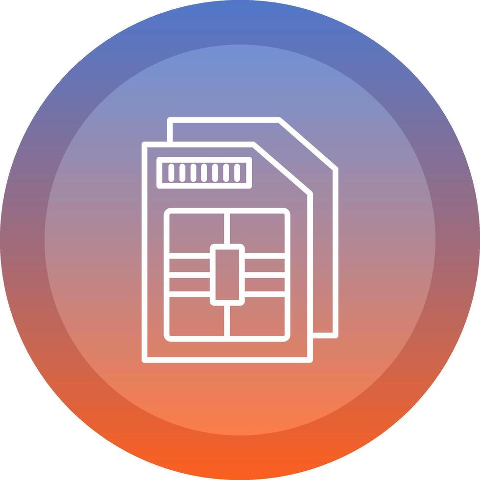 Sim Card Icon Design vector