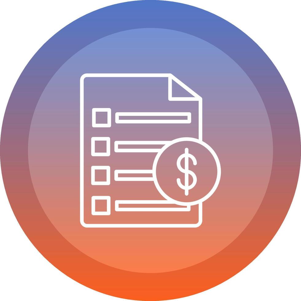Invoice Icon Design vector