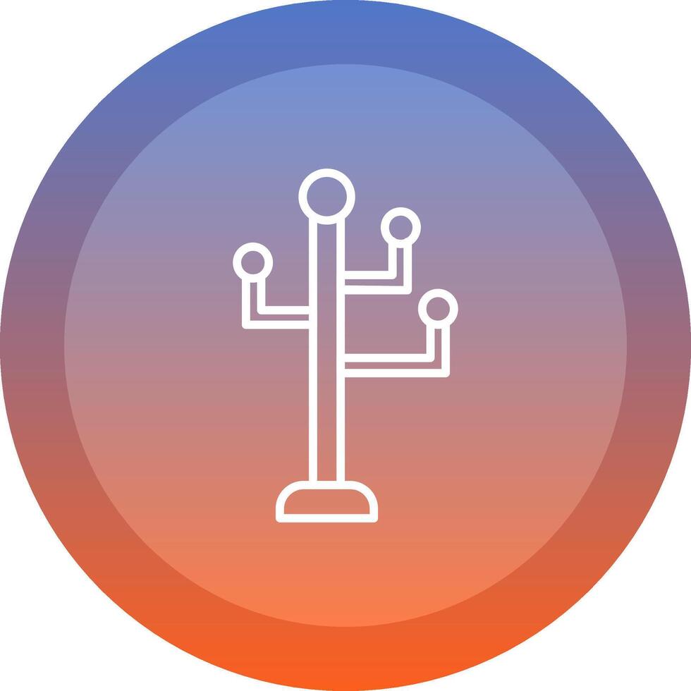 Coat Rack icon. colored outline icon style. vector