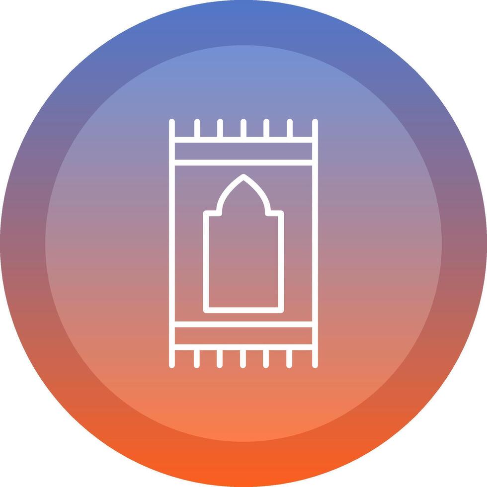 Sajadah icon. colored outline icon style. vector