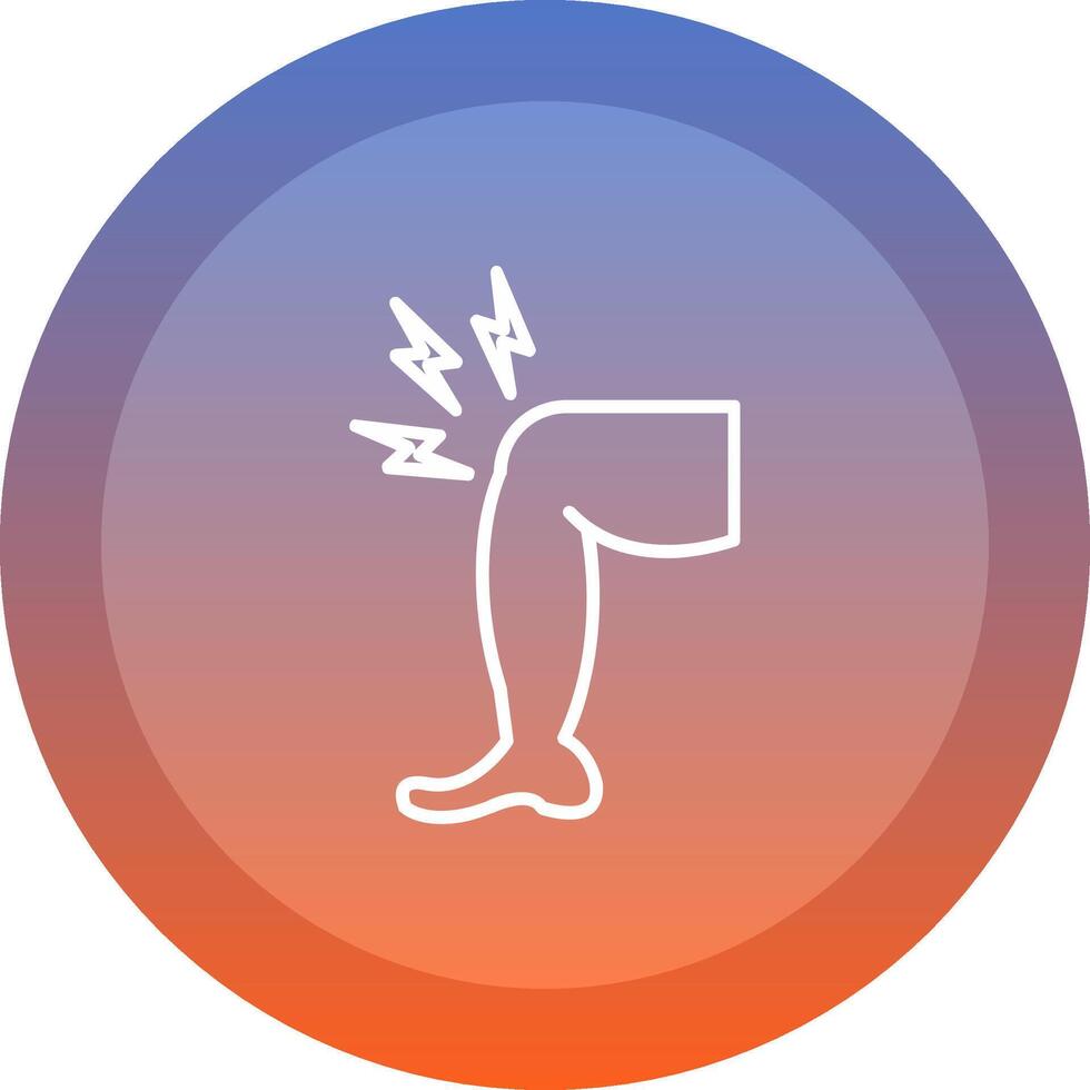 Pain icon. colored outline icon style. vector