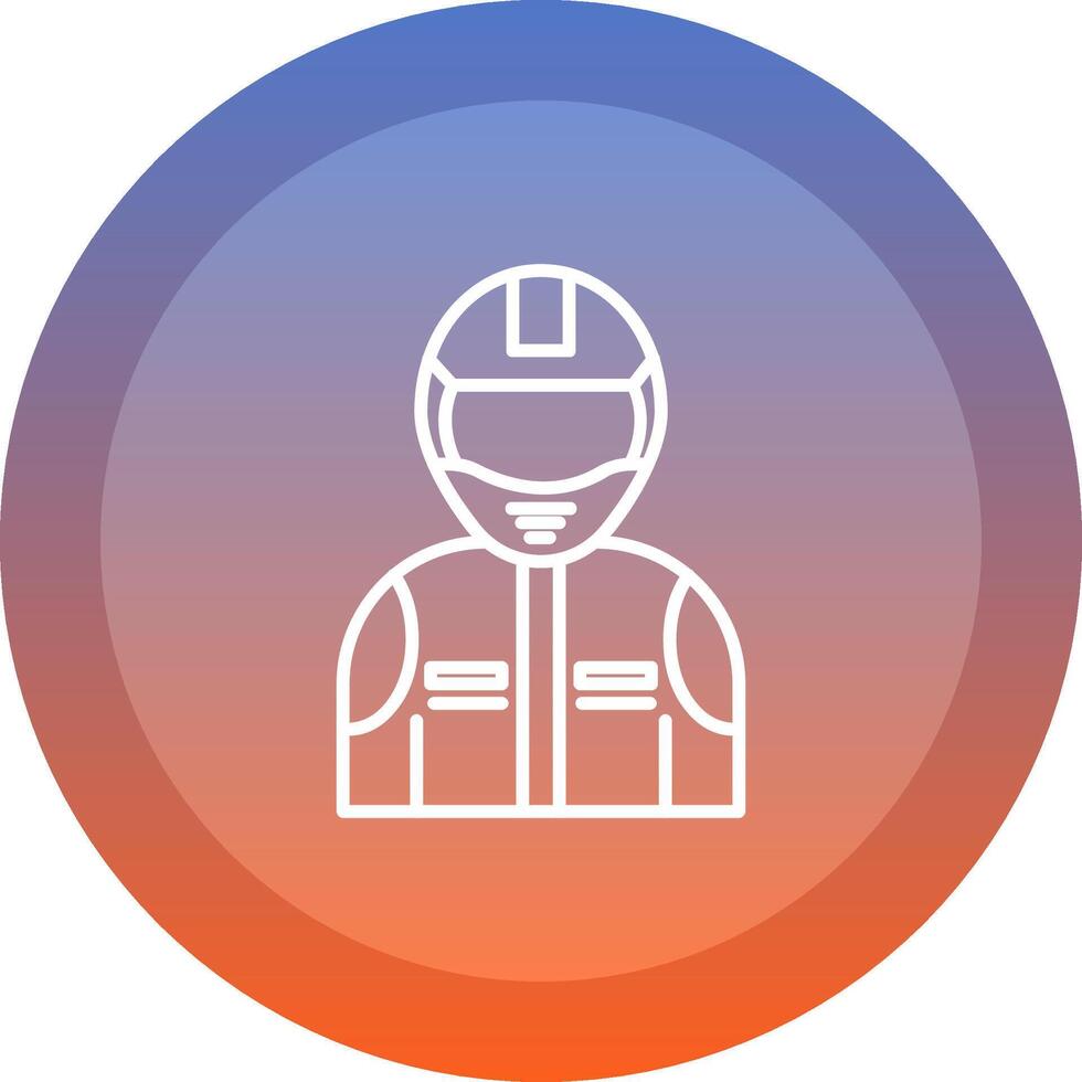 Racer Icon Design vector