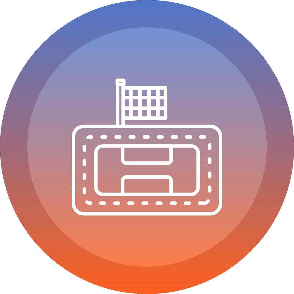 Race Track Icon Design vector