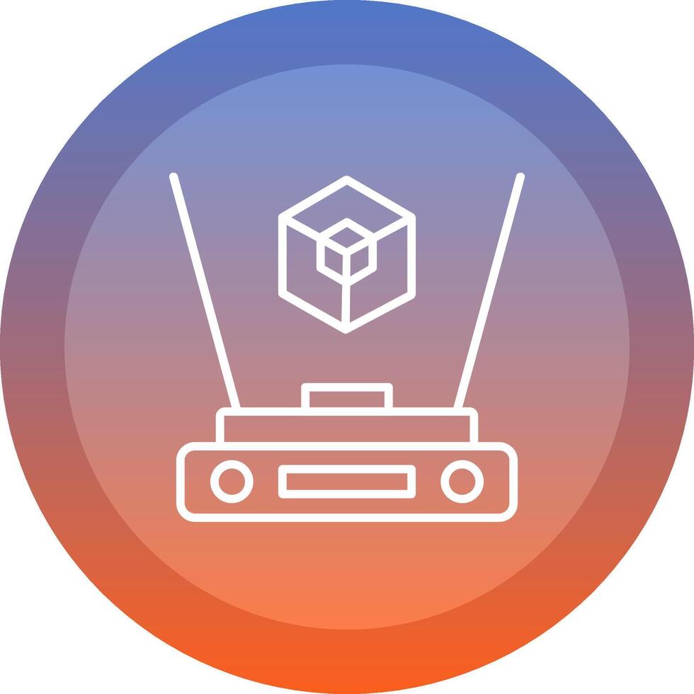 Hologram Icon Design vector