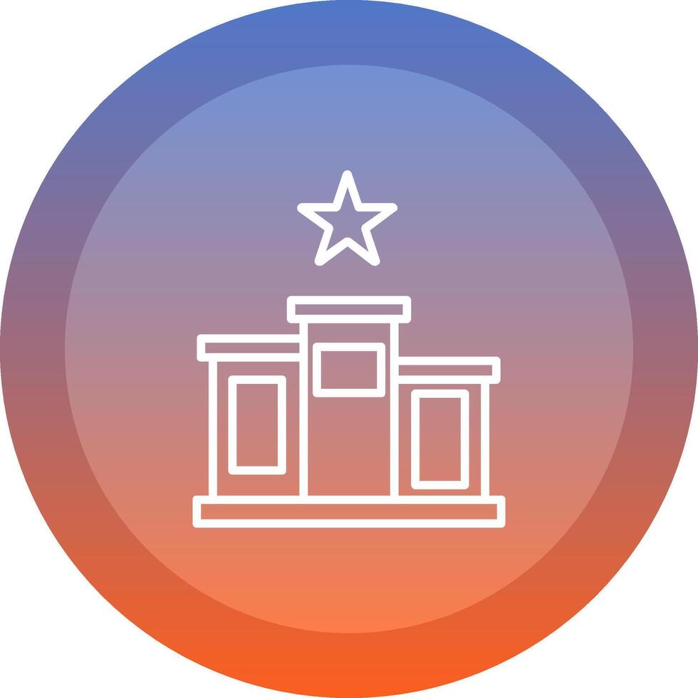 Podium Icon Design vector