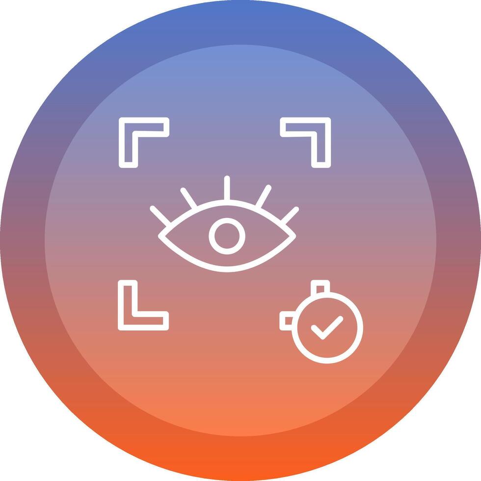 Eye Recognition Icon Design vector