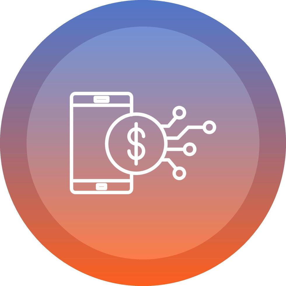 Digital Economy Icon Design vector