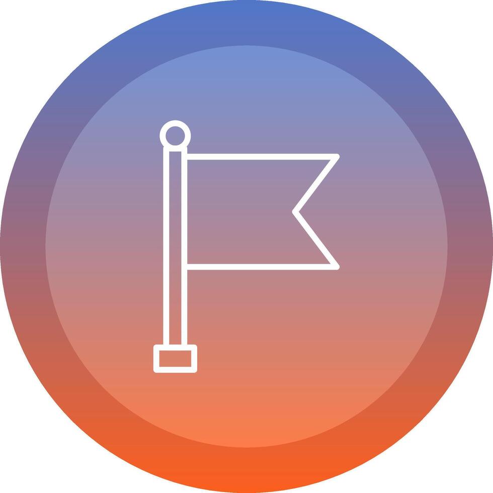 Flag icon. colored outline icon style. vector